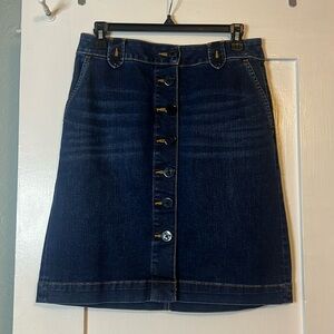 Talbots Denim Skirt Size 2